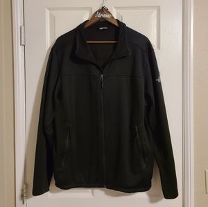 Black The North Face zip up jacket, size XL